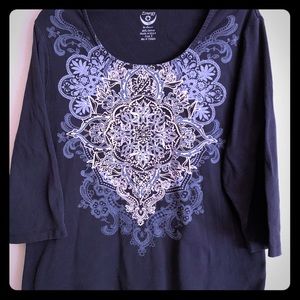 Chico’s Zenergy long sleeved scoop neck t-shirt